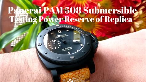 Testing Power Reserve of Panerai PAM 508 Replica